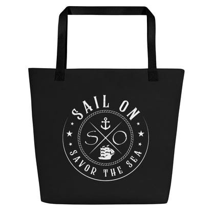 SO STS All-Over Print Large Tote Bag