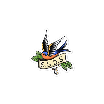 SO SSDS Sparrow Bubble-free sticker