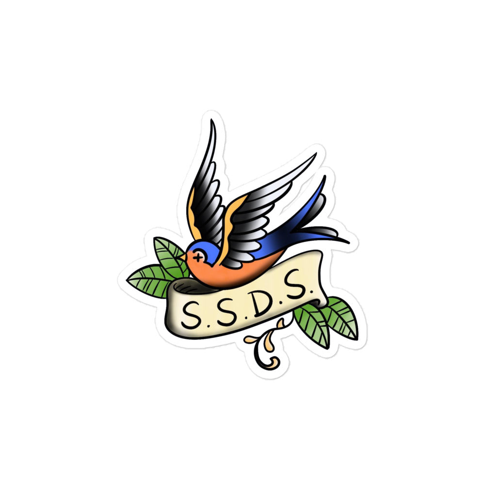 SO SSDS Sparrow Bubble-free sticker