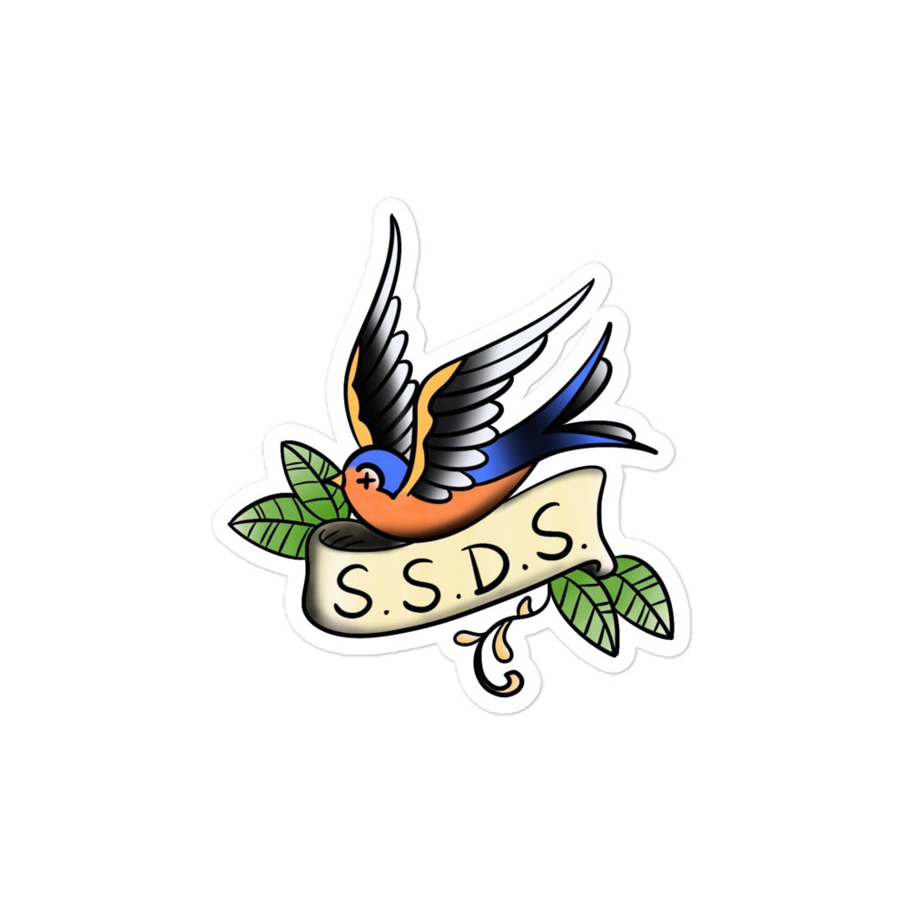 SO SSDS Sparrow Bubble-free sticker