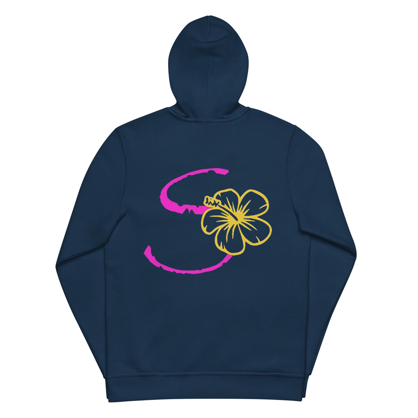 SO Hibiscus basic zip hoodie Unisex