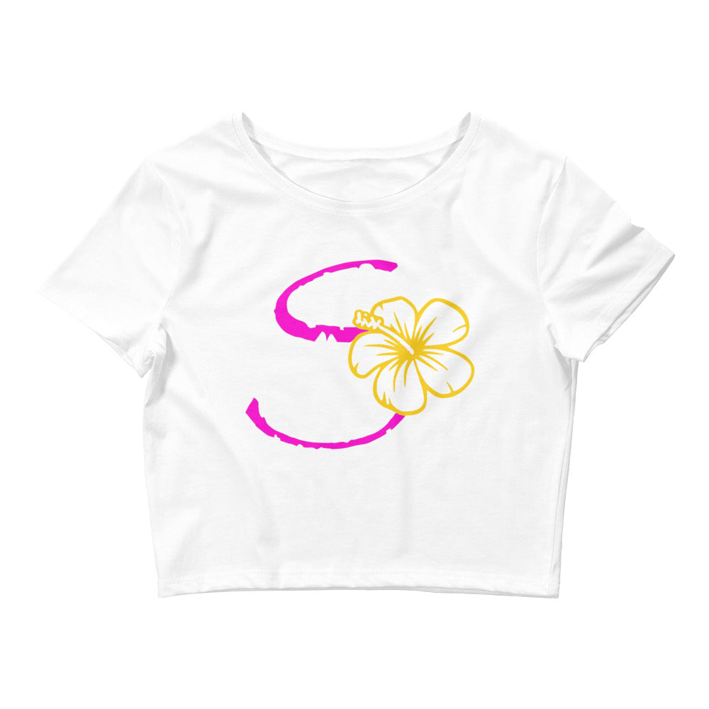 SO Hibiscus Women’s Crop Tee